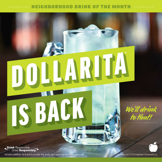 Applebee’s dollar margaritas are here until May, and why aren’t you