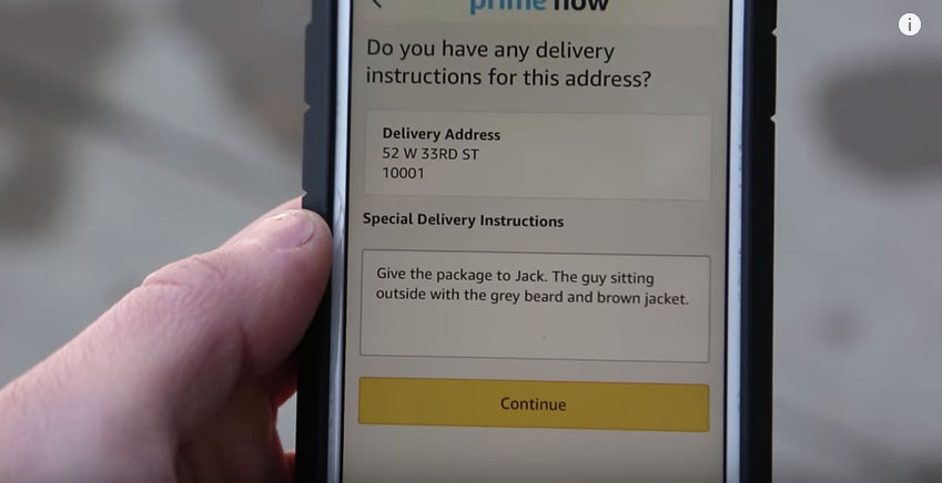 How to use Amazon Prime Now to help homeless people