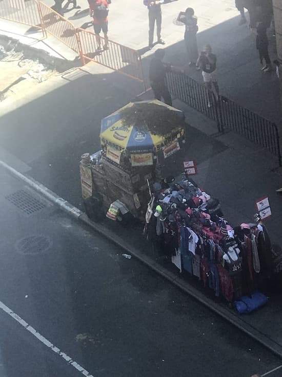 times square bee swarm