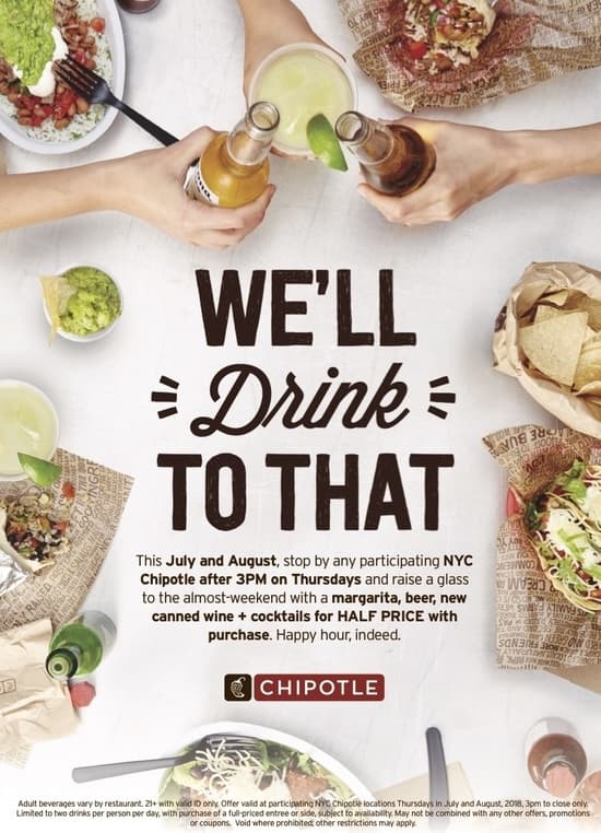 Chipotle Happy Hour Flyer