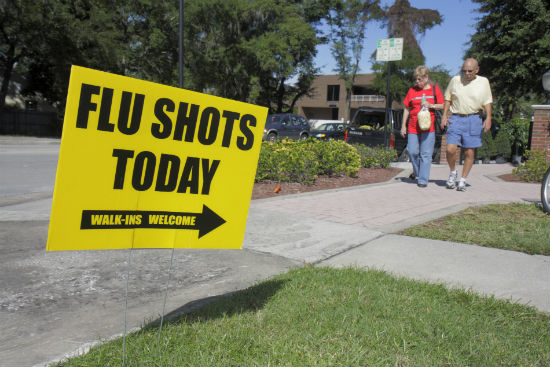 Flu Shot 2017 Effectiveness Sign