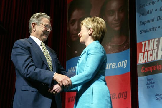 George Soros and Hillary Clinton