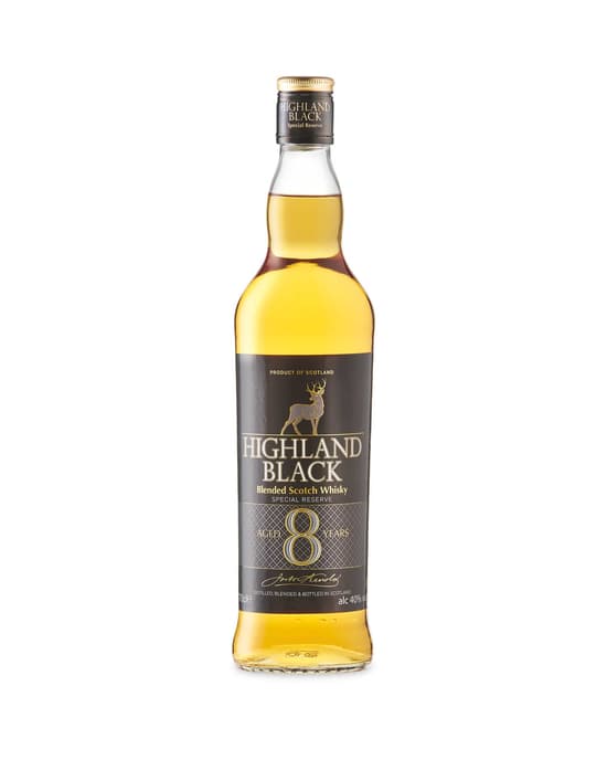 Aldi whiskey Highland Black 8 Year Scotch
