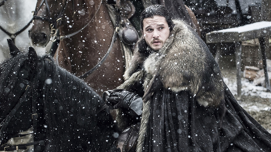 Jon Snow in Snow Game of Thrones Season 7