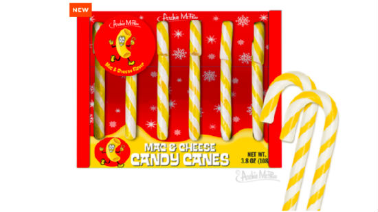 Mac and Cheese candy canes