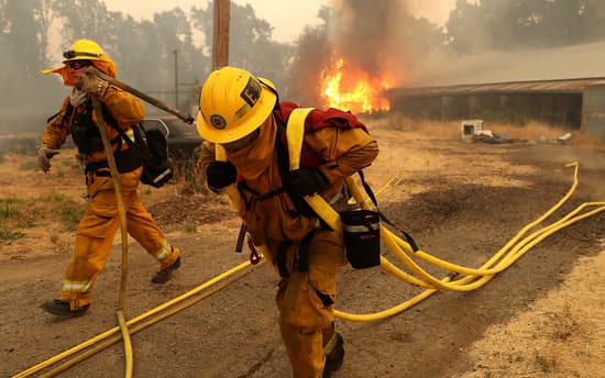 Firefighters battling the Mendocino Complex Fire