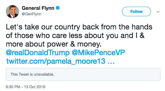 Michael Flynn Russian Troll Accounts Pamela