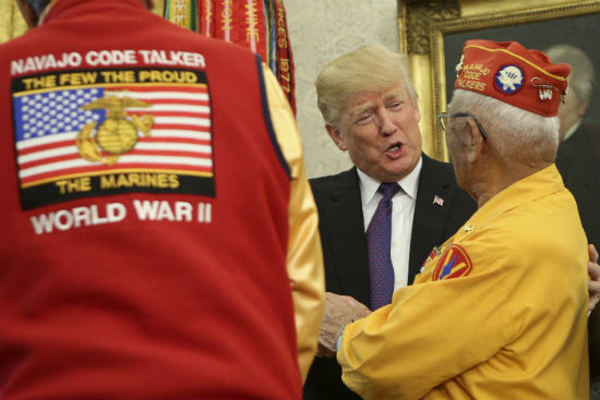 Navajo Code Talkers Trump