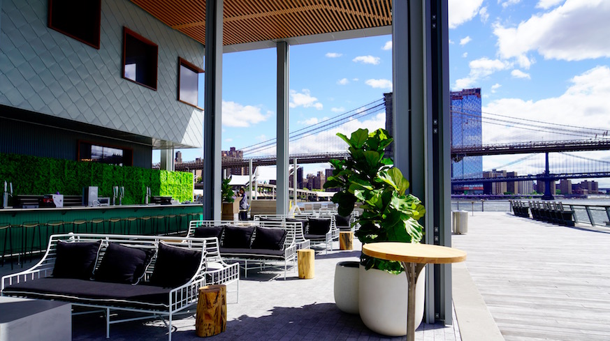 pier 17 seaport district heineken riverdeck outdoor bars nyc