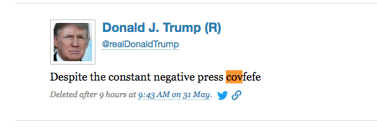 trump twitter covfefe