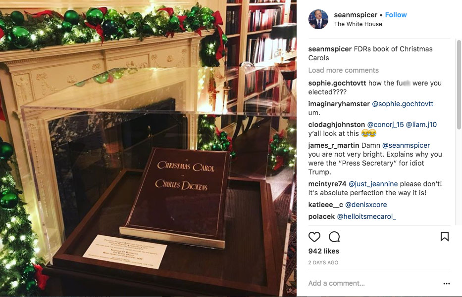 Sean Spicer, A Christmas Carol 