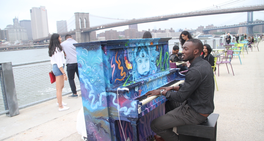 Sing for Hope pianos Brooklyn Bridge Park Jessica Stack