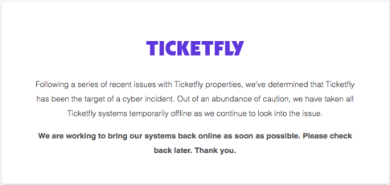 ticketfly cyber attack